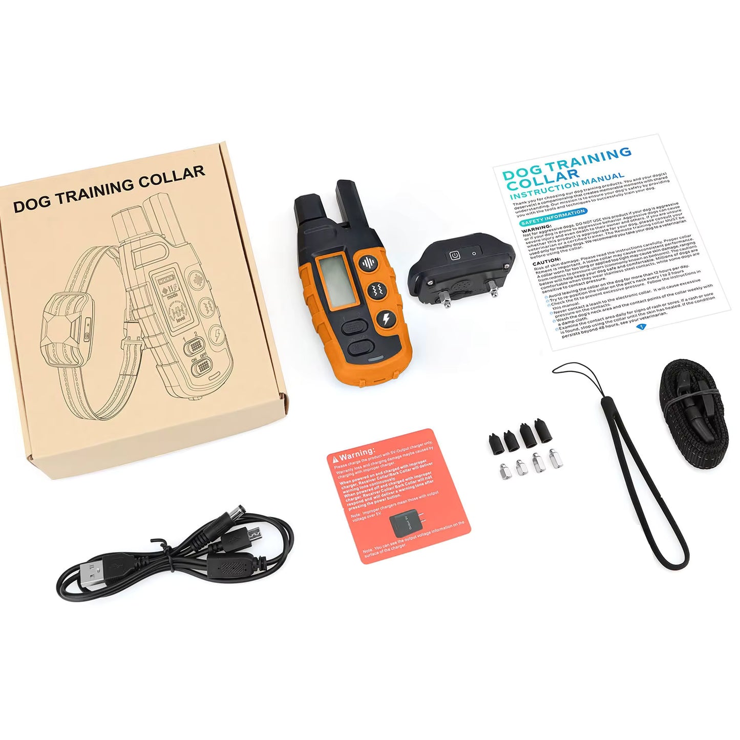 Fully Waterproof Dog Shock Training Collar