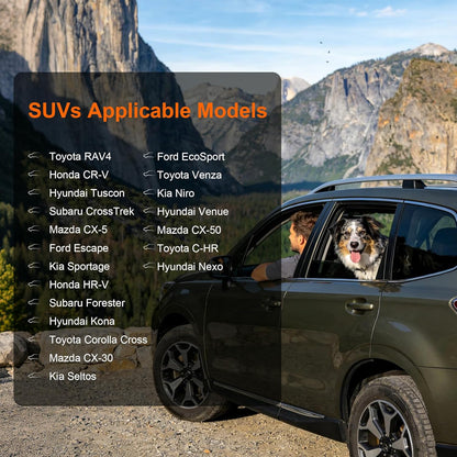 Bench Dog Car Seat Covers for SUV, Waterproof RAV4 Dog Seat Cover for Back Seat Heavy Duty Nonslip Back Seat Cover Protector for Rav4/Honda Cr-V/Subaru Crosstrek/Mazda Cx5/Hyundai Tuscon