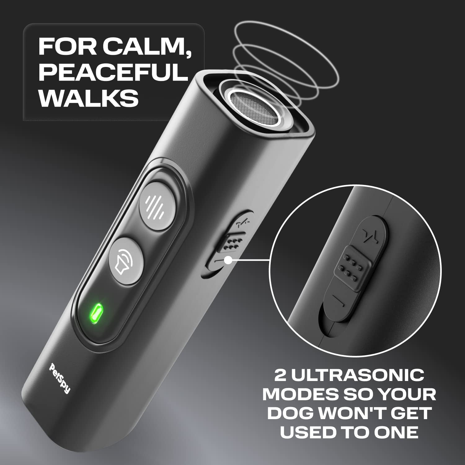 N10 Ultrasonic Dog Bark Deterrent, 2 Frequency Modes, Barking Control Device for Indoor and Outdoor with 16 Feet Range, Bark Deterrent Dog Trainer with Training Cards