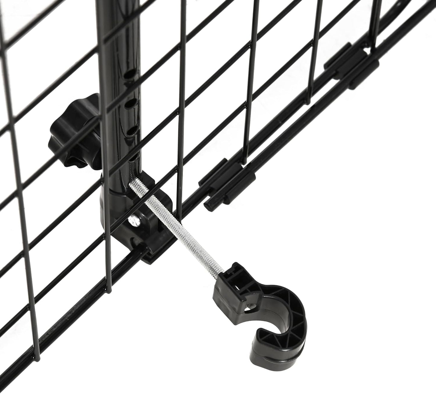 Heavy Duty Pet Dog Car Barrier Adjustable Ventilated Mesh Wire Guard Auto Vehicle Fence Protector Suvs Black 91-152 Cm