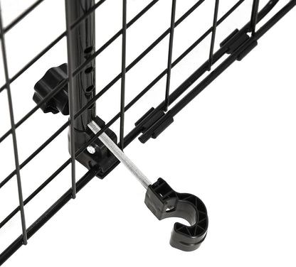 Heavy Duty Pet Dog Car Barrier Adjustable Ventilated Mesh Wire Guard Auto Vehicle Fence Protector Suvs Black 91-152 Cm