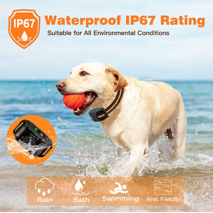 Fully Waterproof Dog Shock Training Collar