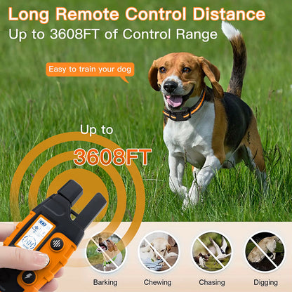 Fully Waterproof Dog Shock Training Collar