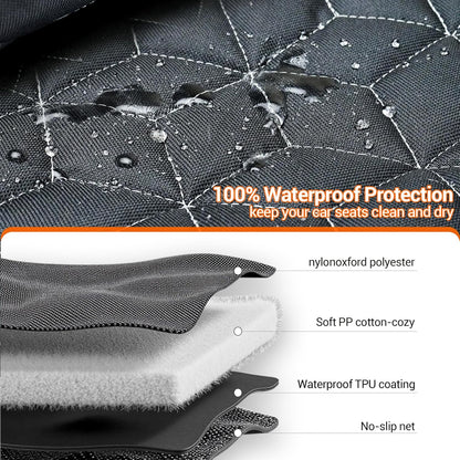 Bench Dog Car Seat Covers for SUV, Waterproof RAV4 Dog Seat Cover for Back Seat Heavy Duty Nonslip Back Seat Cover Protector for Rav4/Honda Cr-V/Subaru Crosstrek/Mazda Cx5/Hyundai Tuscon